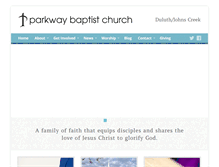 Tablet Screenshot of parkway-baptist.org